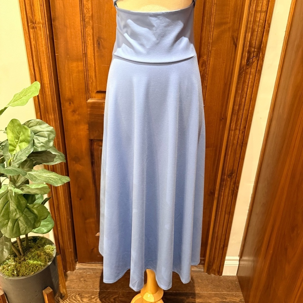 💋Reformation Sonali knit Blue Midi Dress size Medium - Picture 7 of 12